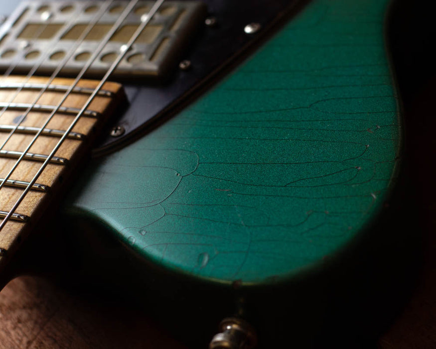 Conway Guitars Leo-Custom #003 Aged 'Ocean Forest' Metallic