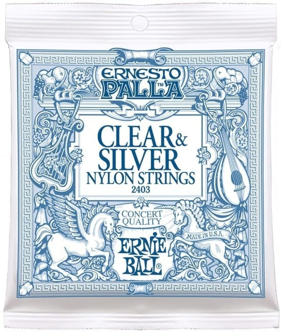 Ernie Ball Nylon Silver and Clear