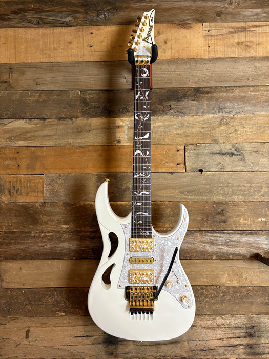Second Hand Ibanez PIA3761 SLW Steve Vai Signature Model Guitar w/Case - Stallion White