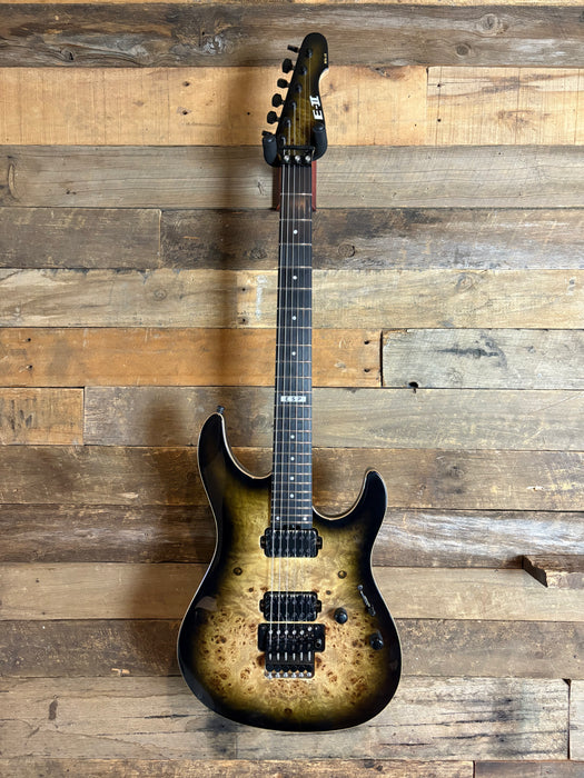 Second Hand ESP E-II Snapper II MN Natural Black Burst - With Case