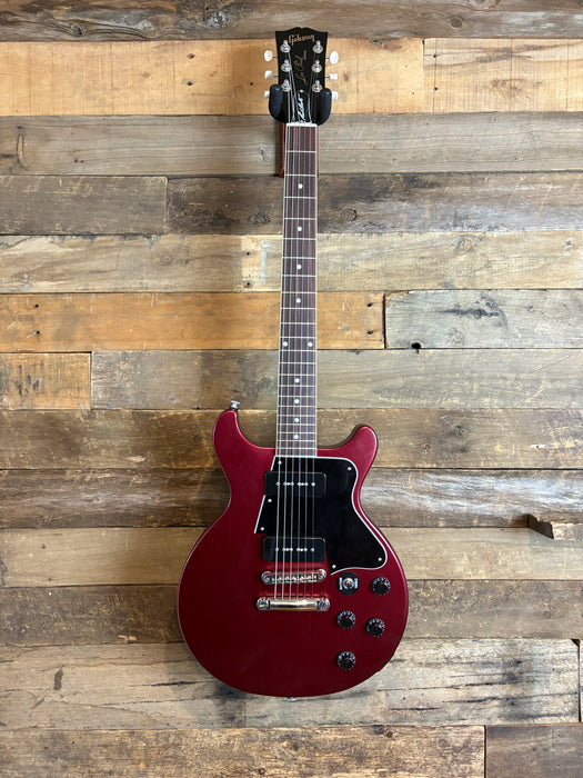 Second Hand Gibson Rick Beato Les Paul Special Double Cut in Sparkling Burgundy Satin