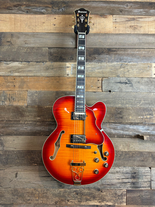 Second Hand Ibanez AF155-AWB-12-01 Aged Whiskey Burst