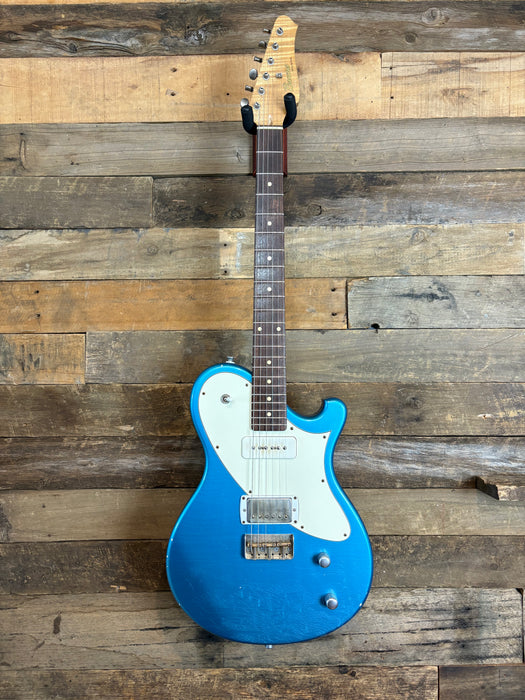 Second Hand Seth Baccus Shoreline JM-H90 Aged Lake Placid Blue w Hiscox case