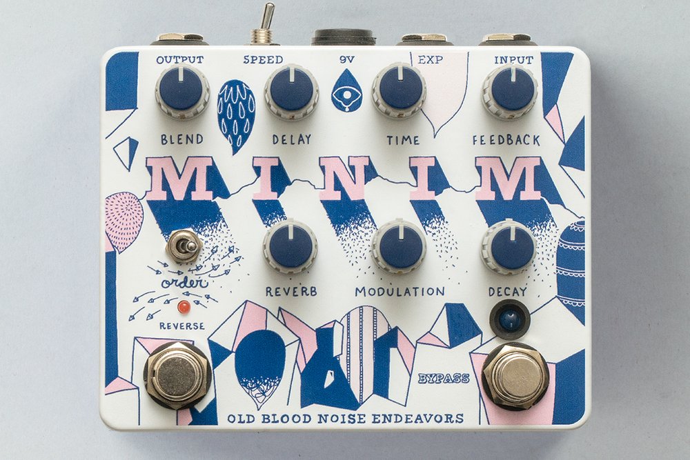 Old Blood Noise Endeavors Minim Reverse Delay and Reverb *CUSTOM WHITE*