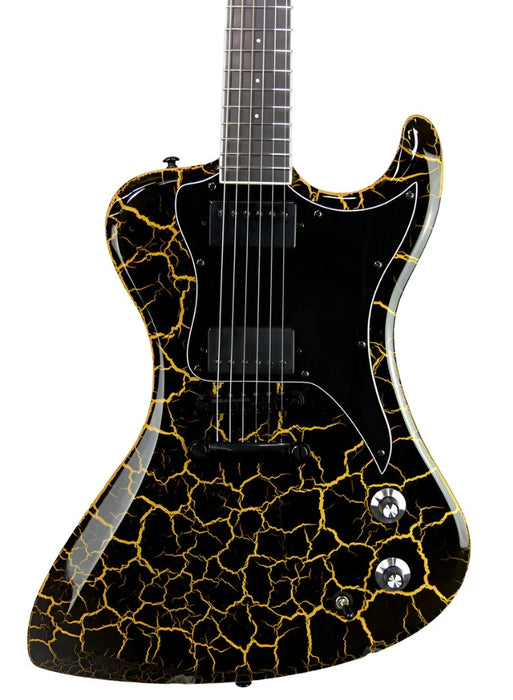 Dunable R2 DE Black Oxblood/Yellow Crackle - LIMITED