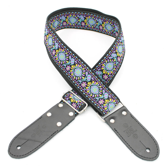 DSL Jacquard Guitar Strap - TUK PURPLE