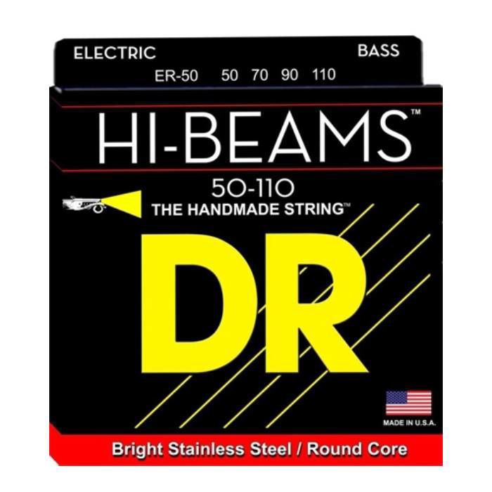 DR Strings Hi-Beam Stainless Steel Heavy 50-110 Bass Strings