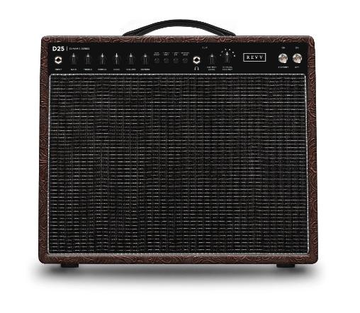REVV Amplification D25 Tube Amp Combo - Brown Western Tolex