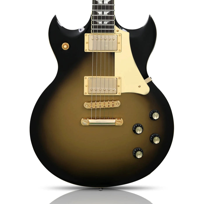Woodrite Guitars Warlord Goldburst w/hardcase