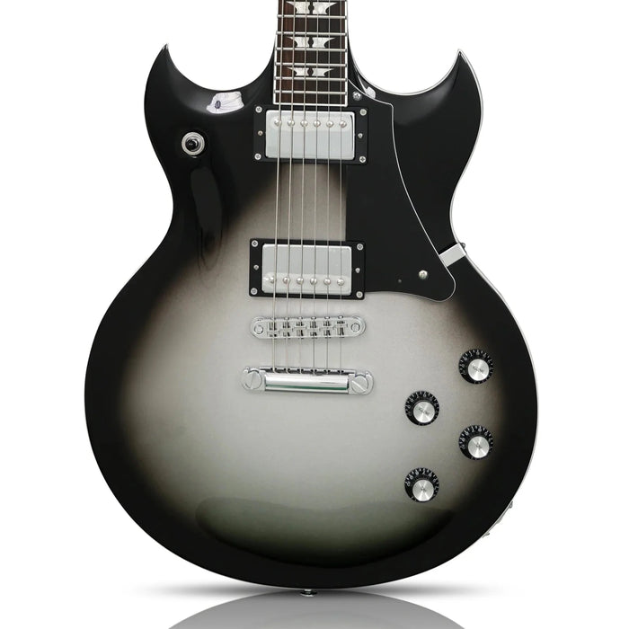 Woodrite Guitars Warlord Silverburst w/hardcase