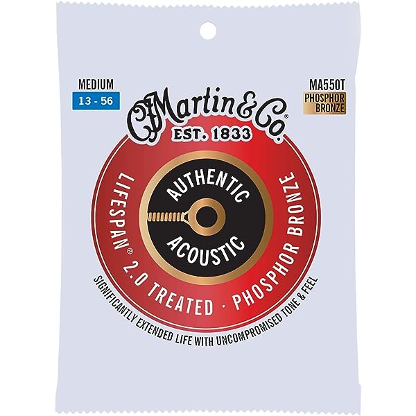 Martin Authentic Acoustic SP Phosphor Bronze Acoustic Guitar Strings .13-.56