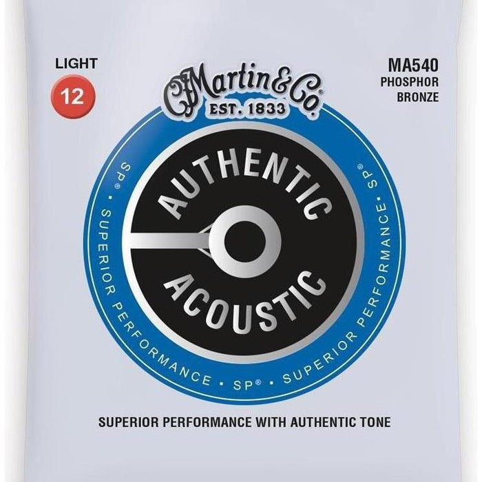 Martin Authentic Acoustic SP Phosphor Bronze Acoustic Guitar Strings .12-.54