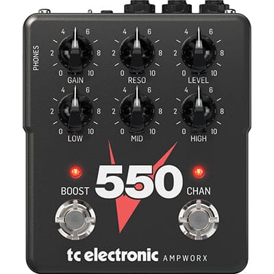 TC ELECTRONIC V550 DUAL CH GUITAR PREAMP PEDAL