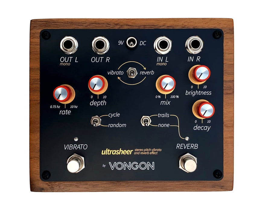 Vongon Ultrasheer Vibrato + Reverb - Pedal Empire