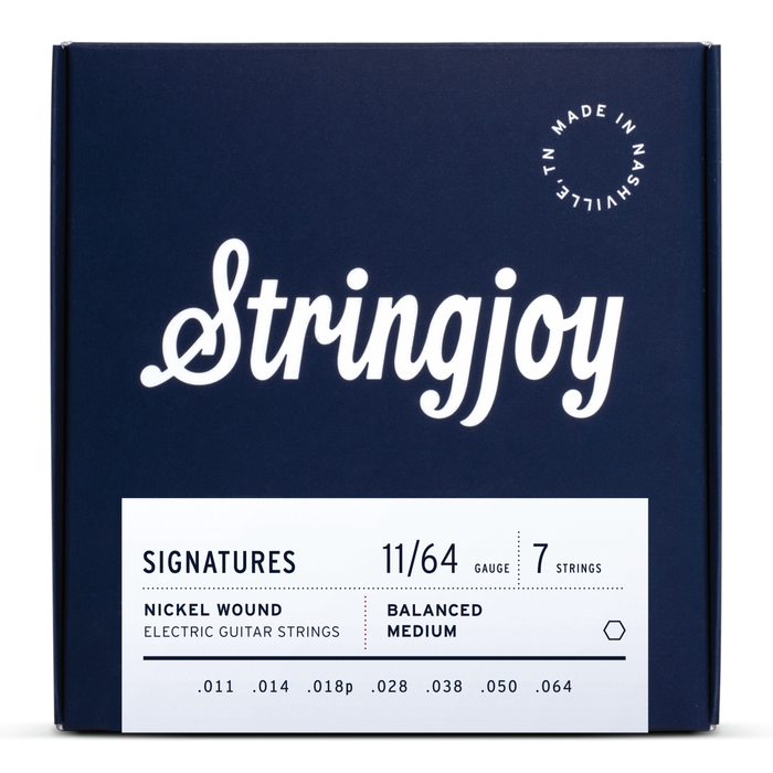 Stringjoy Signatures - 7 String Electric BALANCED MEDIUM Gauge 11-64