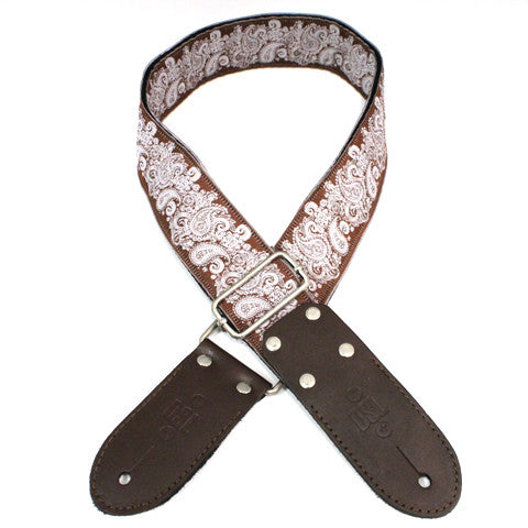 DSL JAC20 Guitar Strap - Paisley Brown - Pedal Empire