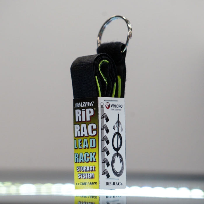 RiP-RAC Lead Rack Velcro Cable Storage System YELLOW 6 x 100mm TABS