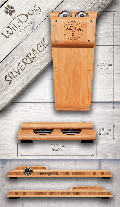 Wild Dog Stomp Box Silverback Tassie Oak Artist Series with Jingles