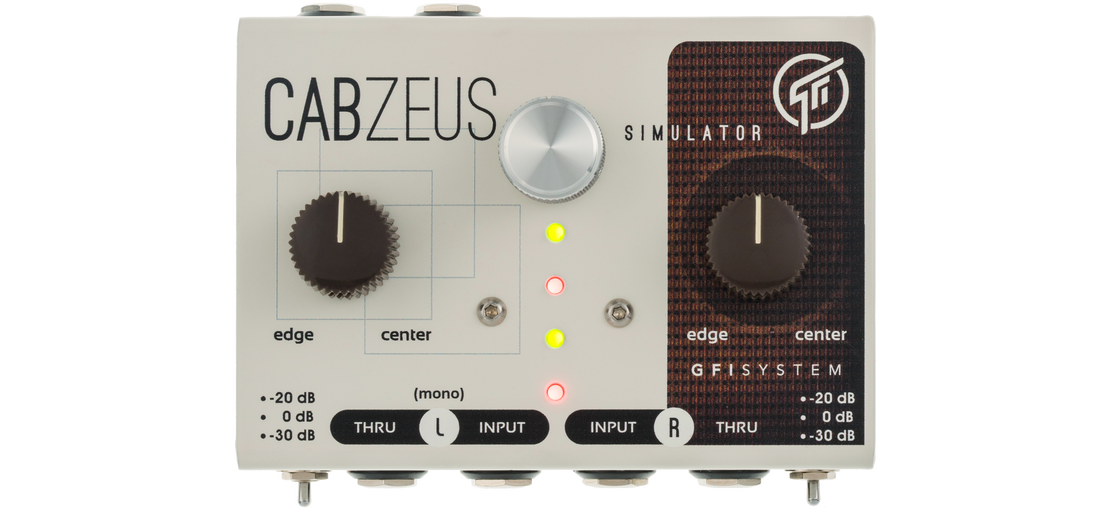 GFI SYSTEM Cabzeus Stereo Speaker Simulator + DI Box - Pedal Empire