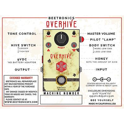 BEETRONICS Overhive Overdrive - Pedal Empire