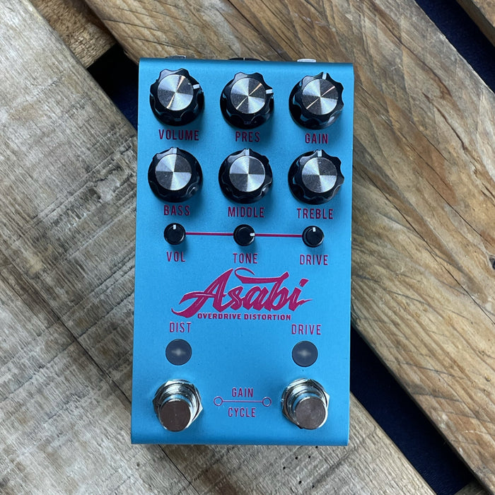 JACKSON AUDIO ASABI OVERDRIVE DISTORTION LIMITED BLUE/PINK! - MATEUS ASATO SIGNATURE