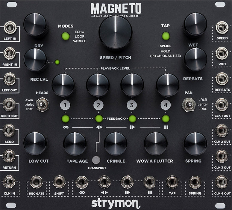 Strymon Magneto Four Head dTape Echo & Looper Eurorack Module - Pedal Empire