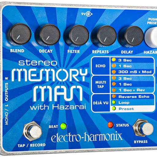 Electro Harmonix Stereo Memory Man W/Hazerai
