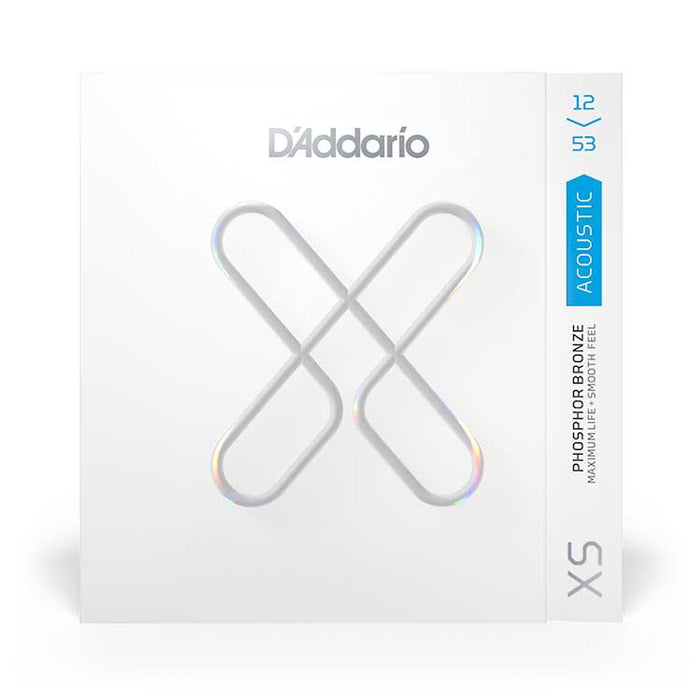 D'Addario XS Coated Acoustic Phosphor Bronze Strings - Light Set (12-53)