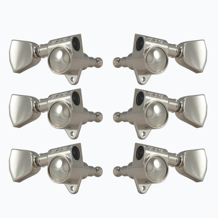 Grover 3x3 Nickel Rotomatics Tuners- Keystone Buttons