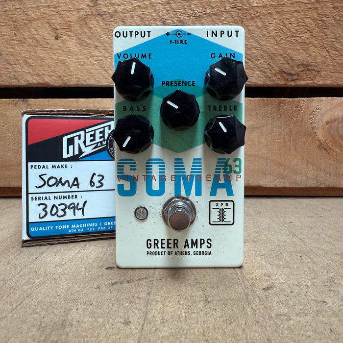 Second Hand Greer SOMA 63 Vintage Preamp