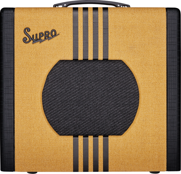 Supro Delta King 10 Combo Tweed/Black Stripes.
