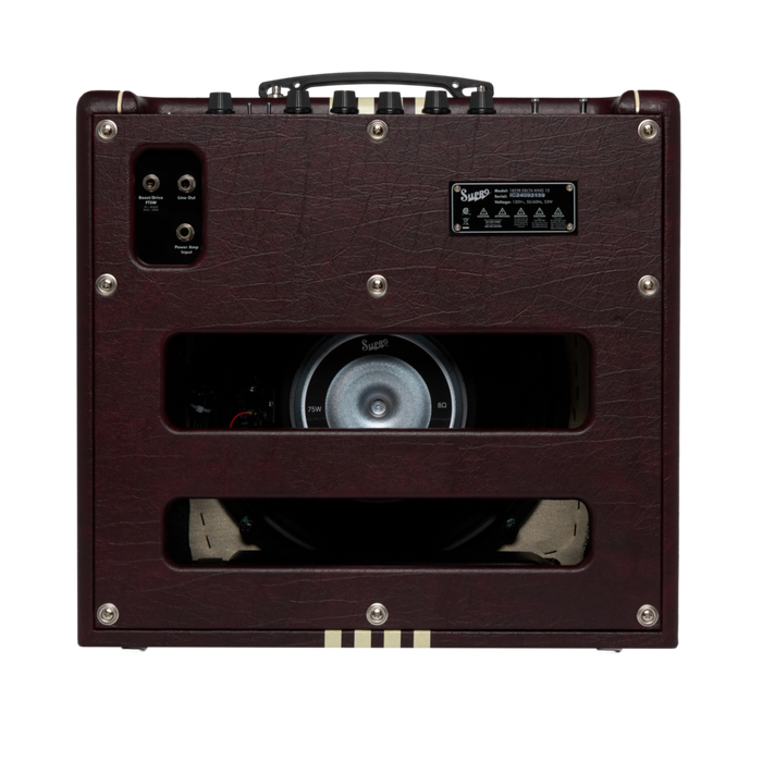 Supro Delta King 12 - Limited Edition Burgundy and Cream Combo Valve Amp