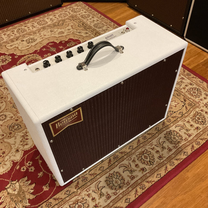 Benson Amps 30w Bellringer Combo - White Tolex/Oxblood Grill