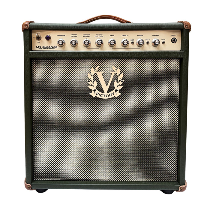 Victory Amplification MK Clean 112 Combo Custom - Nori Green Leather, Cream panel, Gold Alnico