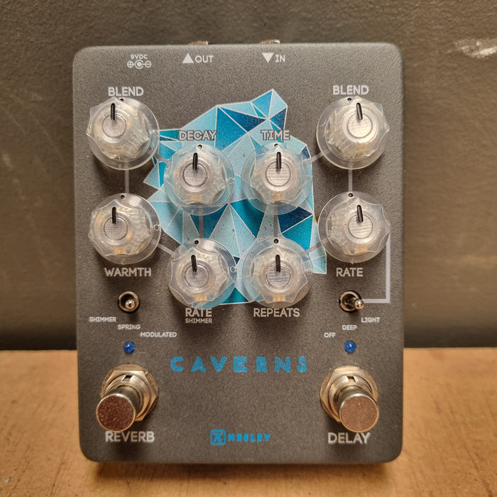 Second HandKeeley Caverns Delay & Reverb V2 - Pedal Empire Custom Blue Crystal!