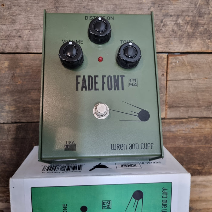 Second Hand Wren and Cuff Fade Font '94