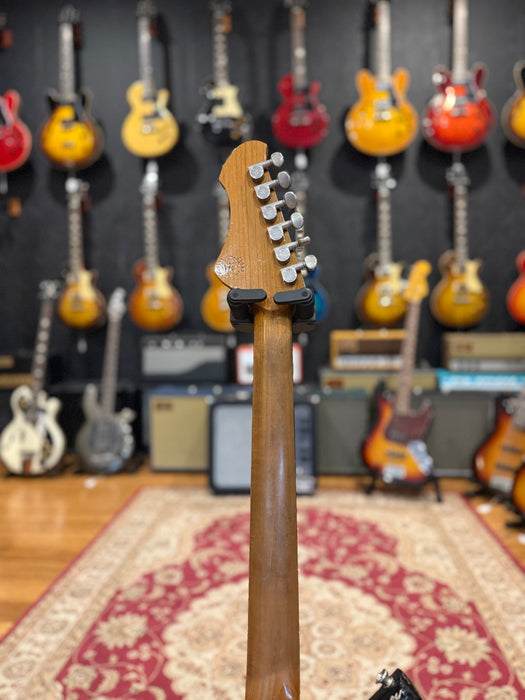 Novo Guitars Serus J Custom Electric Guitar - Uffington Burst- Medium Distress - Block Inlays