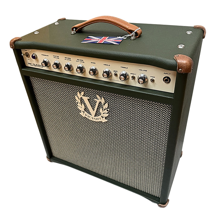 Victory Amplification MK Clean 112 Combo Custom - Nori Green Leather, Cream panel, Gold Alnico