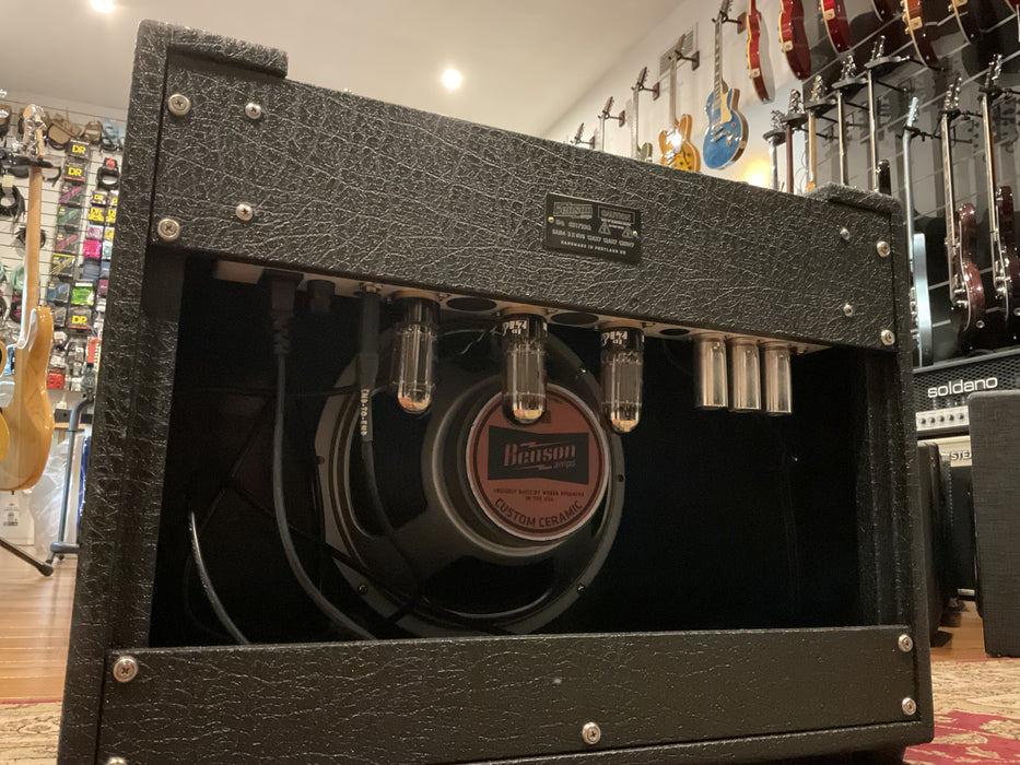 Second Hand Benson Amps Monarch Reverb Combo - Black with oxblood