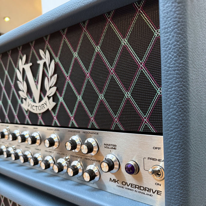 Victory Amplification MK Overdrive Head - Mullard Grampian, Stainless Steel Panel