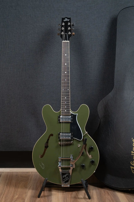Heritage Standard Collection H-535 Electric Guitar w/Case - Olive Drab - Bigsby (Lollartrons)