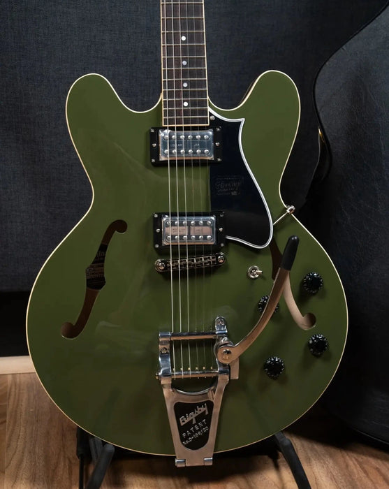 Heritage Standard Collection H-535 Electric Guitar w/Case - Olive Drab - Bigsby (Lollartrons)