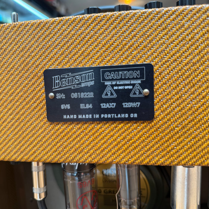 Second Hand Benson Vinnie Reverb Combo Tweed