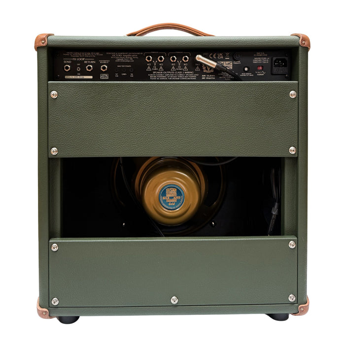 Victory Amplification MK Clean 112 Combo Custom - Nori Green Leather, Cream panel, Gold Alnico