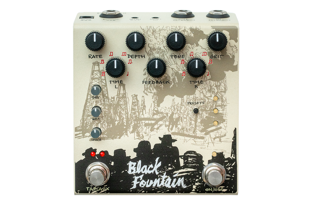 Old Blood Noise Endeavours Black Fountain Stereo Delay — Pedal Empire
