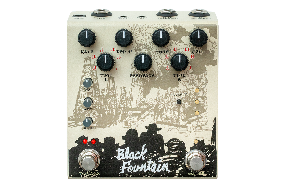Old Blood Noise Endeavours Black Fountain Stereo Delay — Pedal Empire