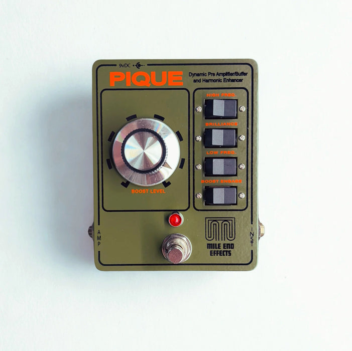 Mile End Effects Pique Pre-Amplifier/Buffer And Harmonic Enhancer