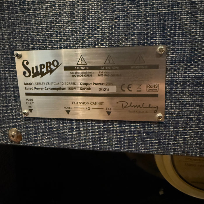 Second Hand SUPRO 1968RK Keeley Custom 12 Combo