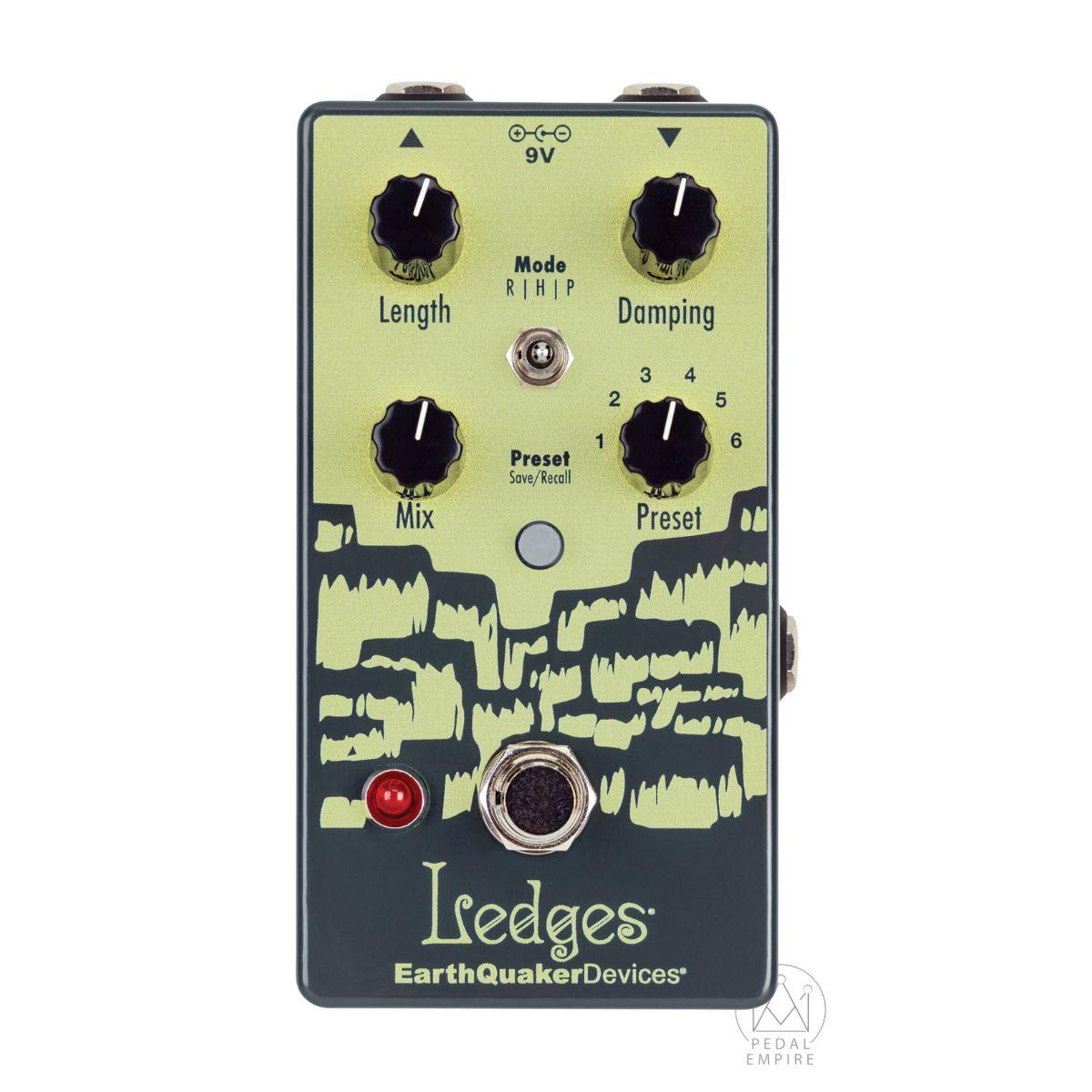新品 未使用 EarthQuaker Devices Ledges Earthquaker Devices Ledges Tri-Dimensional Reverberation Machine