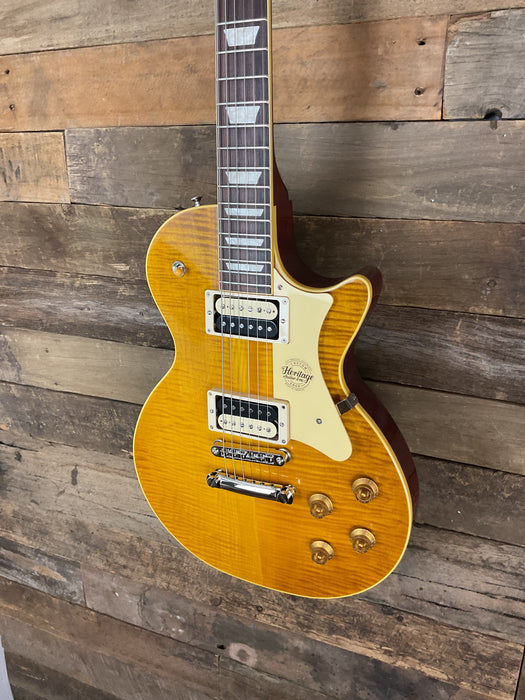 Heritage 2024 Factory Special Custom Core H-150 - Dirty Lemon Plain Top with Zebra Pickups